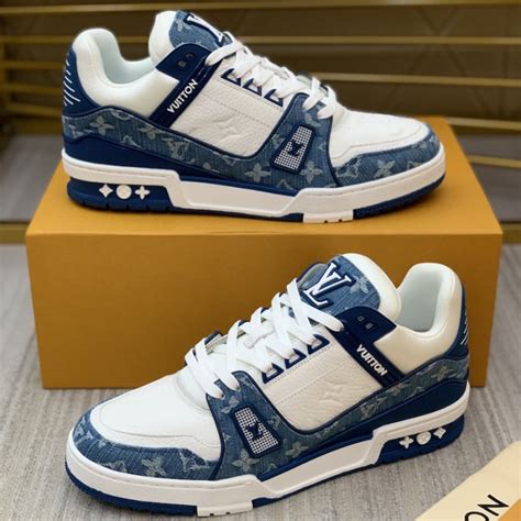 louis vuitton trainer blue